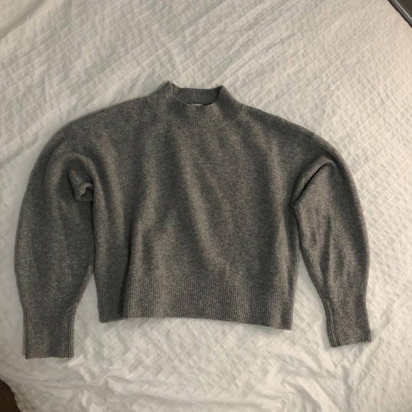 And Other Stories Cropped Grey Sweater - Picture 1 of 4